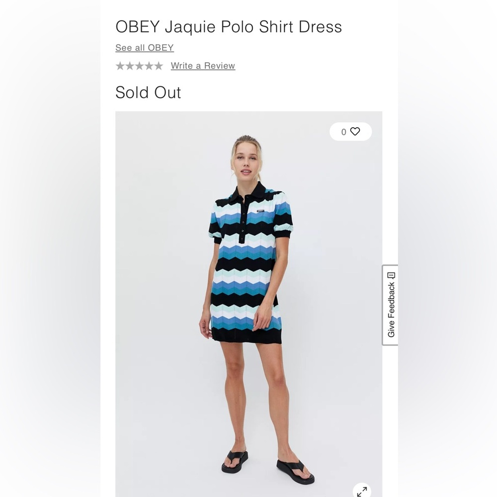 Obey Jacquie Dress in black multi‎ Pattern. NWT. Retail 99